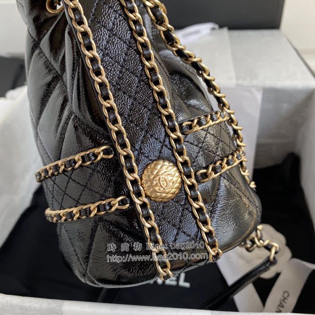 Chanel女包 香奈兒專櫃最新款抽繩包 Chanel羊皮水桶肩背包 AS2252油蠟皮  djc4064